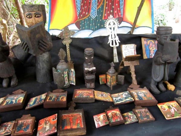 locals sell ancient bibles and religious artefacts