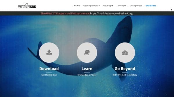 wireshark is a packet sniffer that can intercept unencrypted web traffic