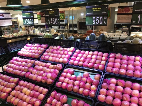 yangon food supermarket